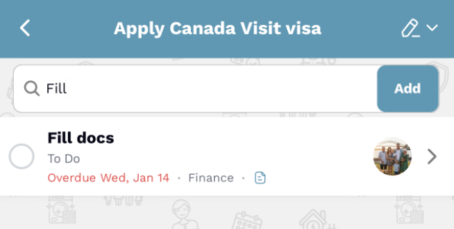 Local search inside an event